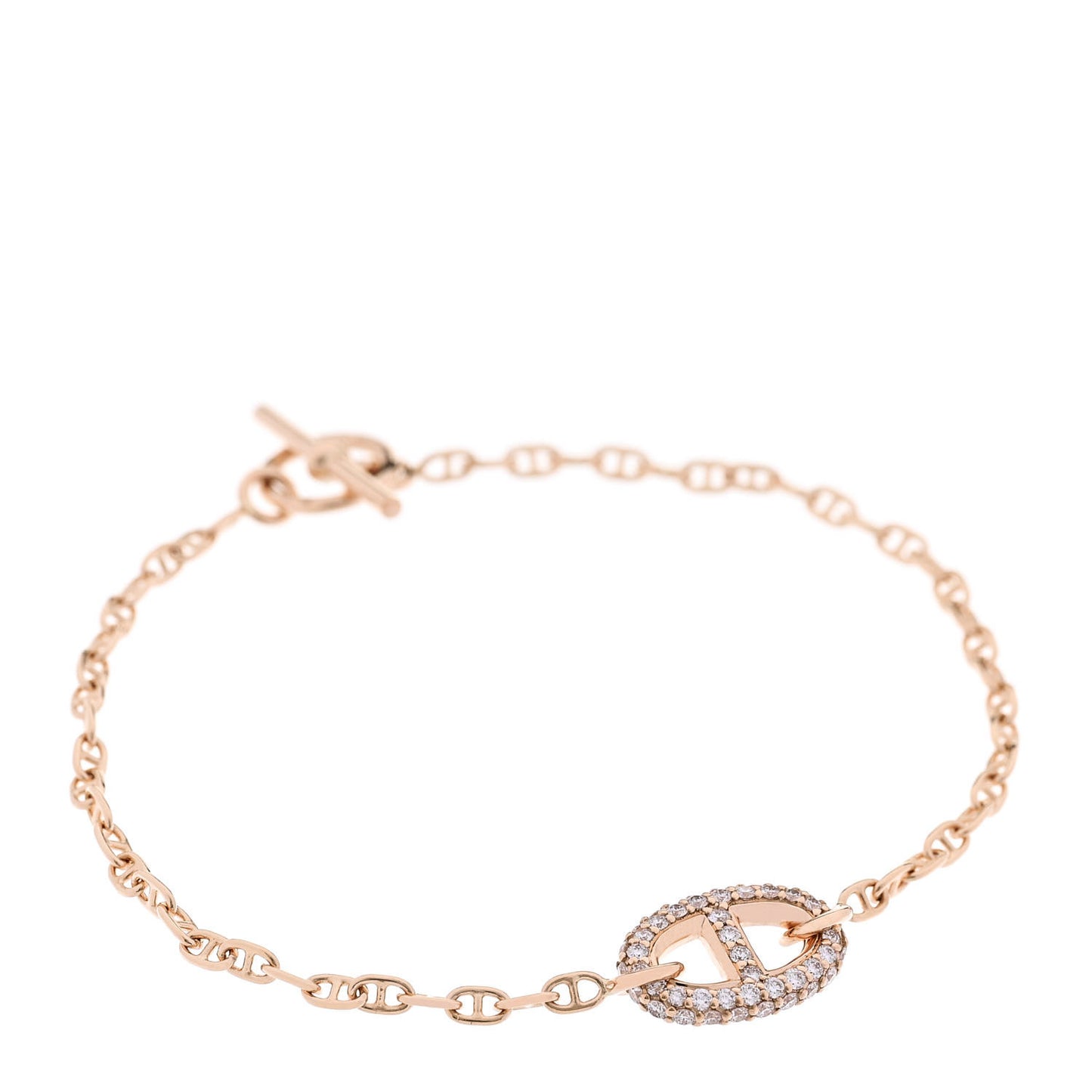 18K Rose Gold Diamond Farandole Bracelet ST