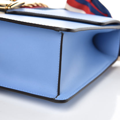 Gucci Calfskin Small Sylvie Shoulder Bag Clear Sky Blue 10 of 10