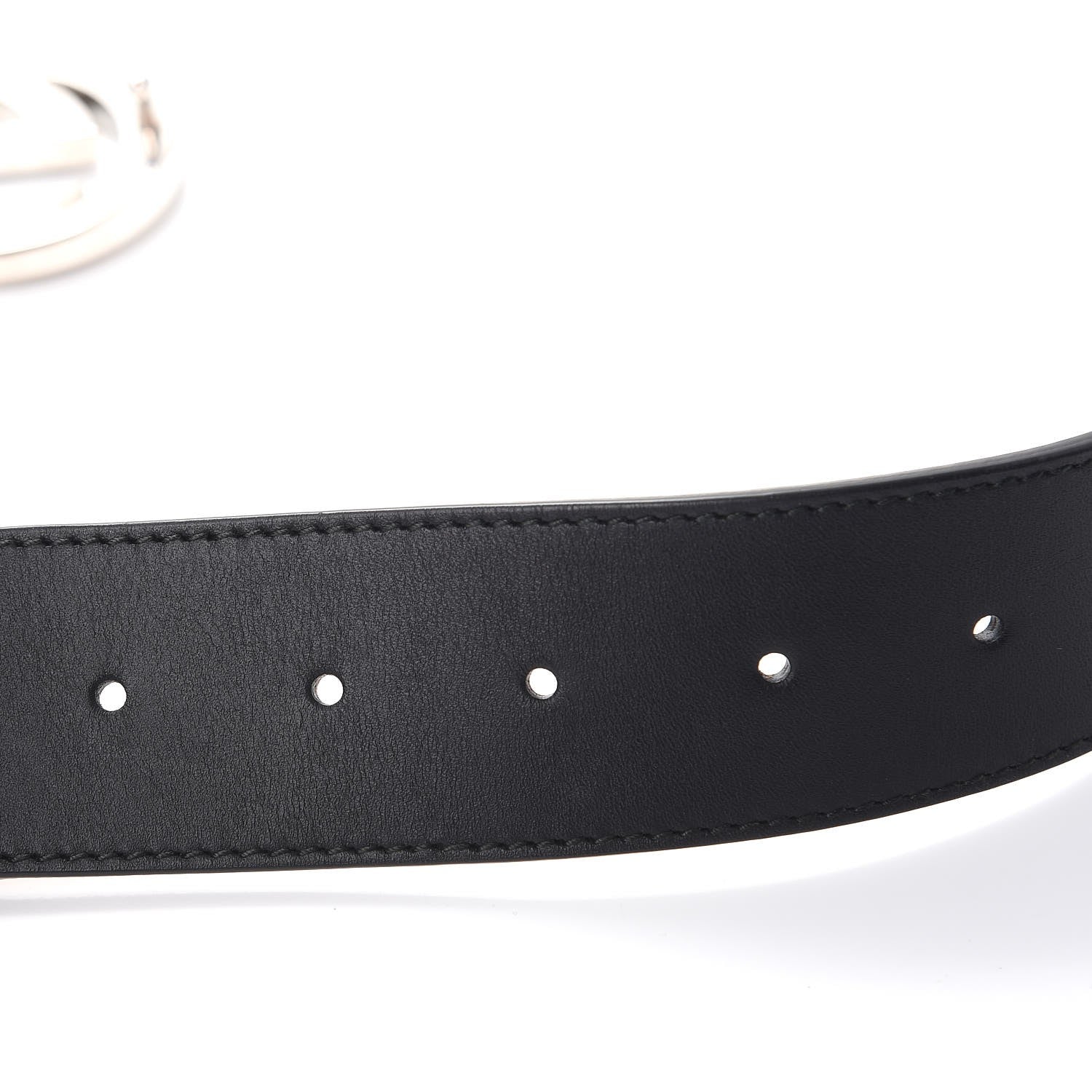 Gucci Canvas Web Interlocking G Belt 110 44 Black 4 of 7