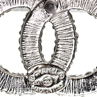 Chanel Crystal CC Earrings Silver 4 of 4