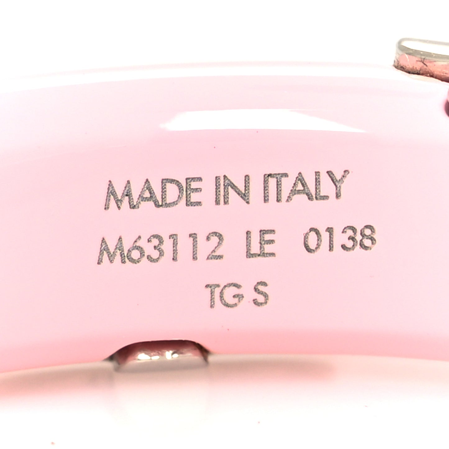Resin Daily Monogram Bracelet S Rose Clair