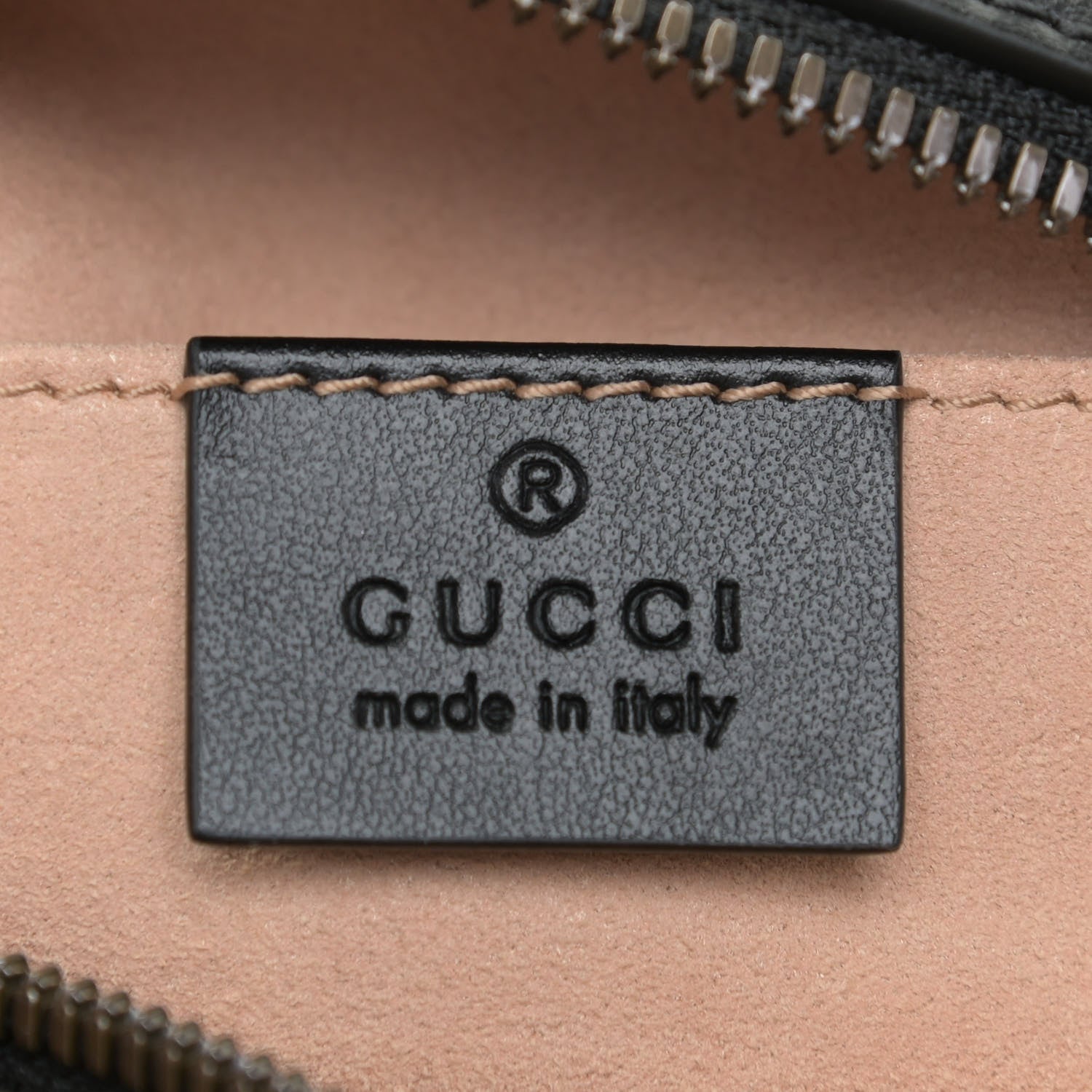 Gucci Calfskin Matelasse Small GG Marmont Chain Shoulder Bag Black 8 of 10