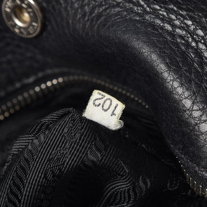 Prada Vitello Daino Tote Nero Black 13 of 20