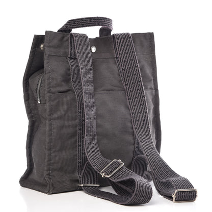 Hermes Canvas Herline Backpack Grey 3 of 8
