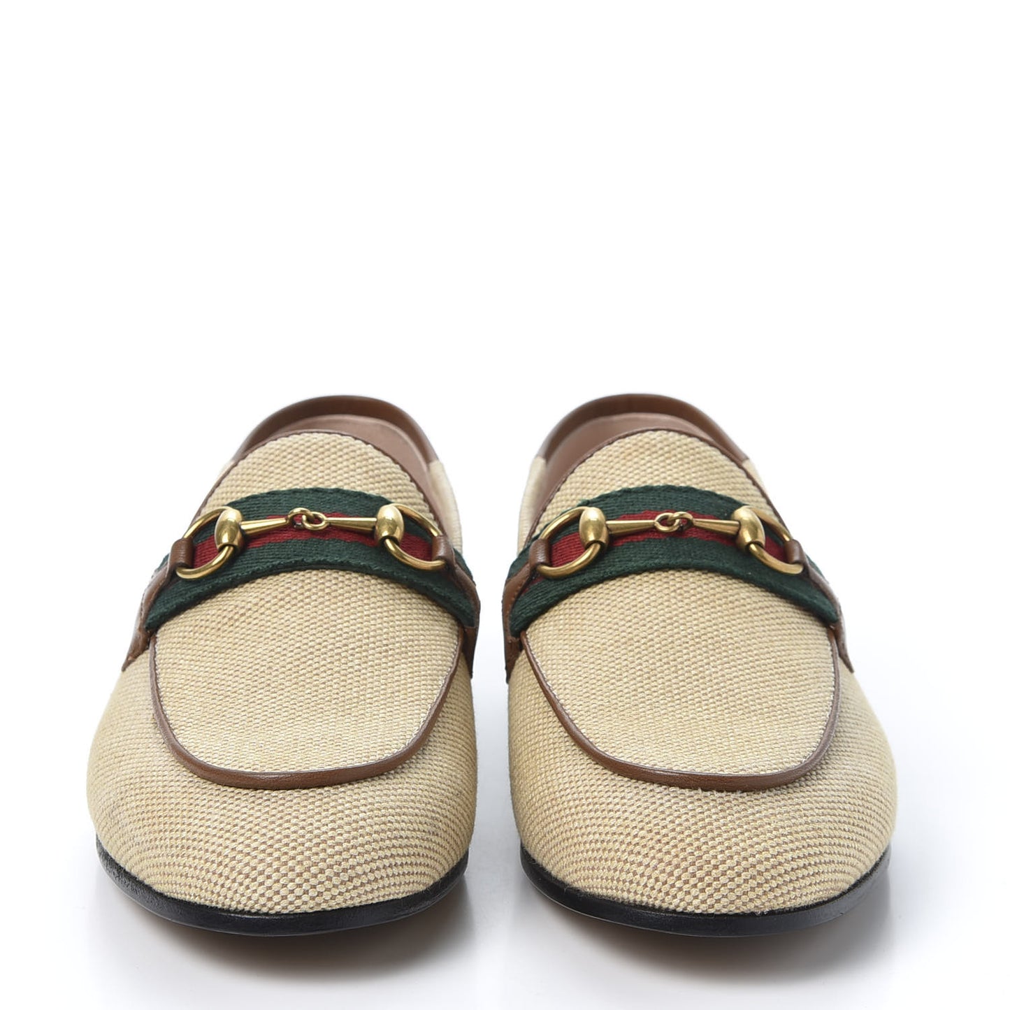 Canvas Malaga Kid Web Womens Horsebit Brixton Loafers 36 Sand Light Cuir