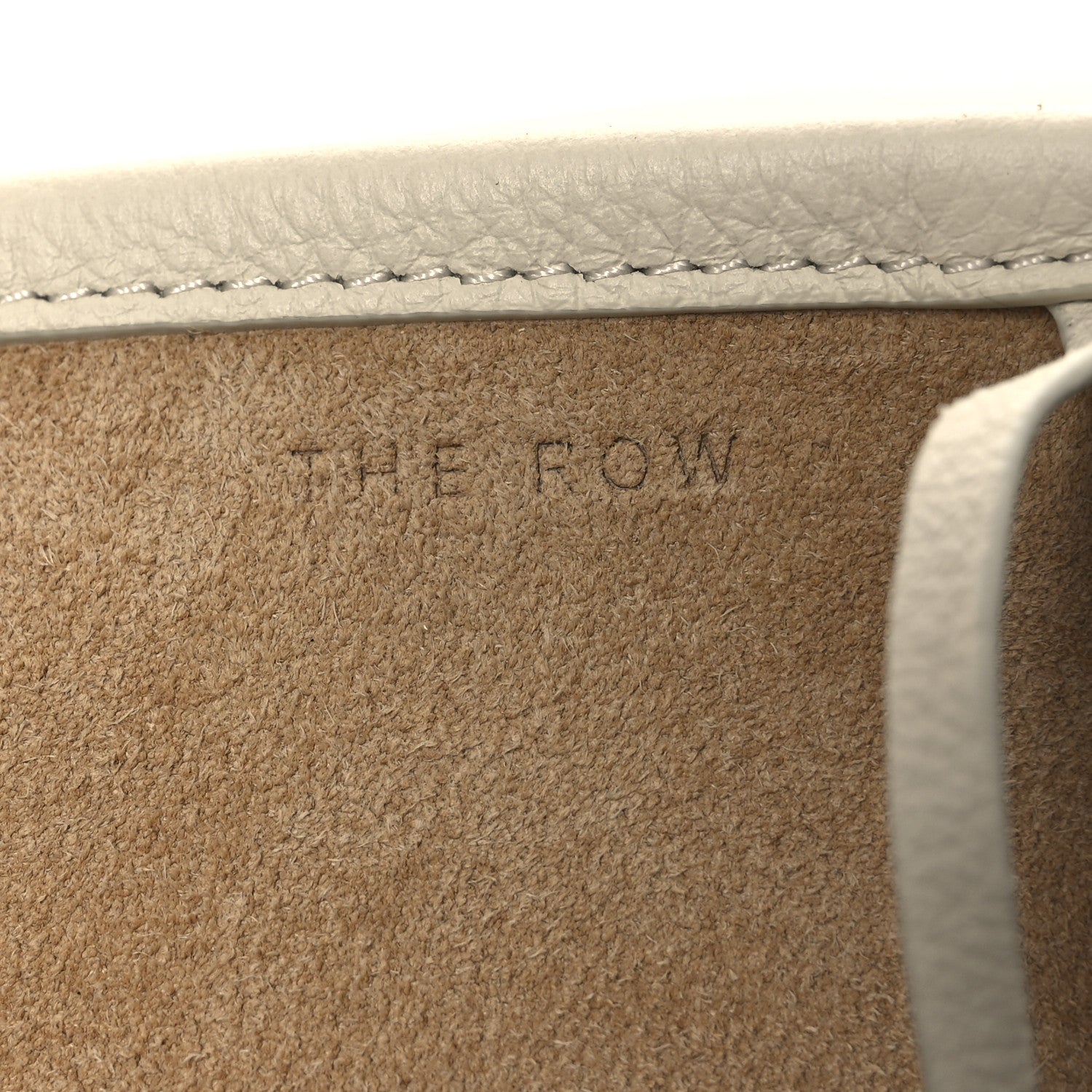 The Row Grained Calfskin Large N/S Park Tote Ivory 6 of 11