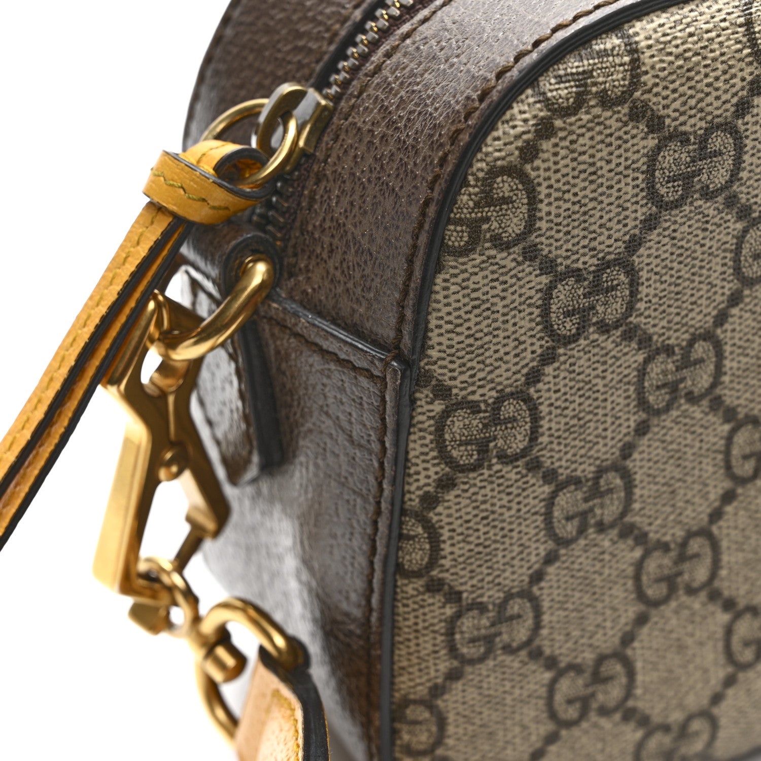 Gucci GG Supreme Monogram Web Neo Vintage Shoulder Bag Beige New Acero Crop 13 of 15