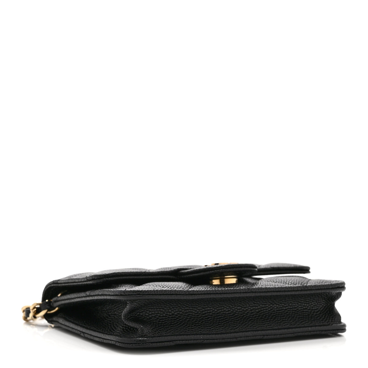 Caviar Quilted Mini Chain Bag Black