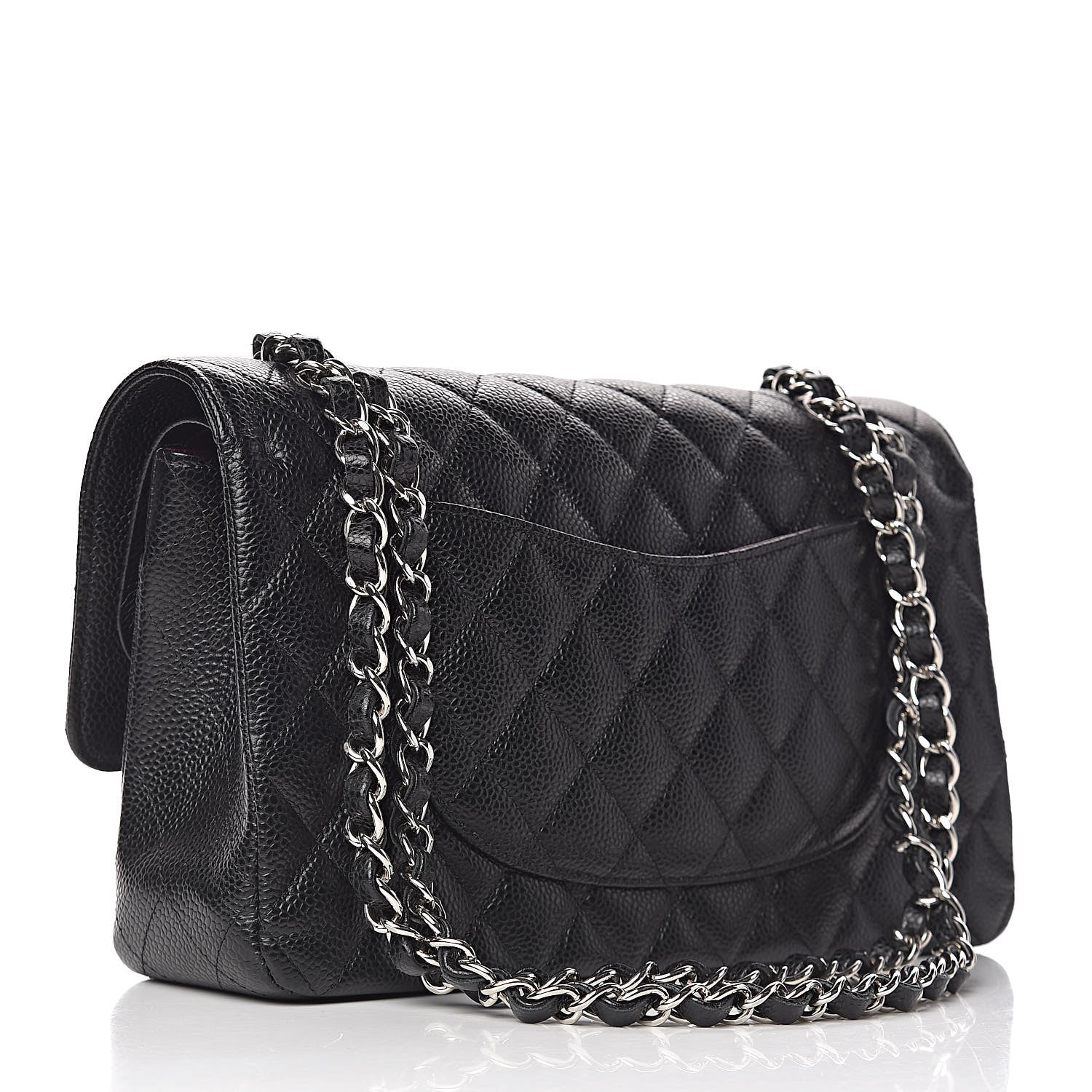 Chanel Caviar Quilted Medium Double Flap Black 3 of 11