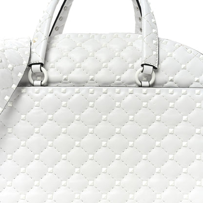 Valentino Garavani Lambskin Free Rockstud Spike Bowling Bag White 7 of 10