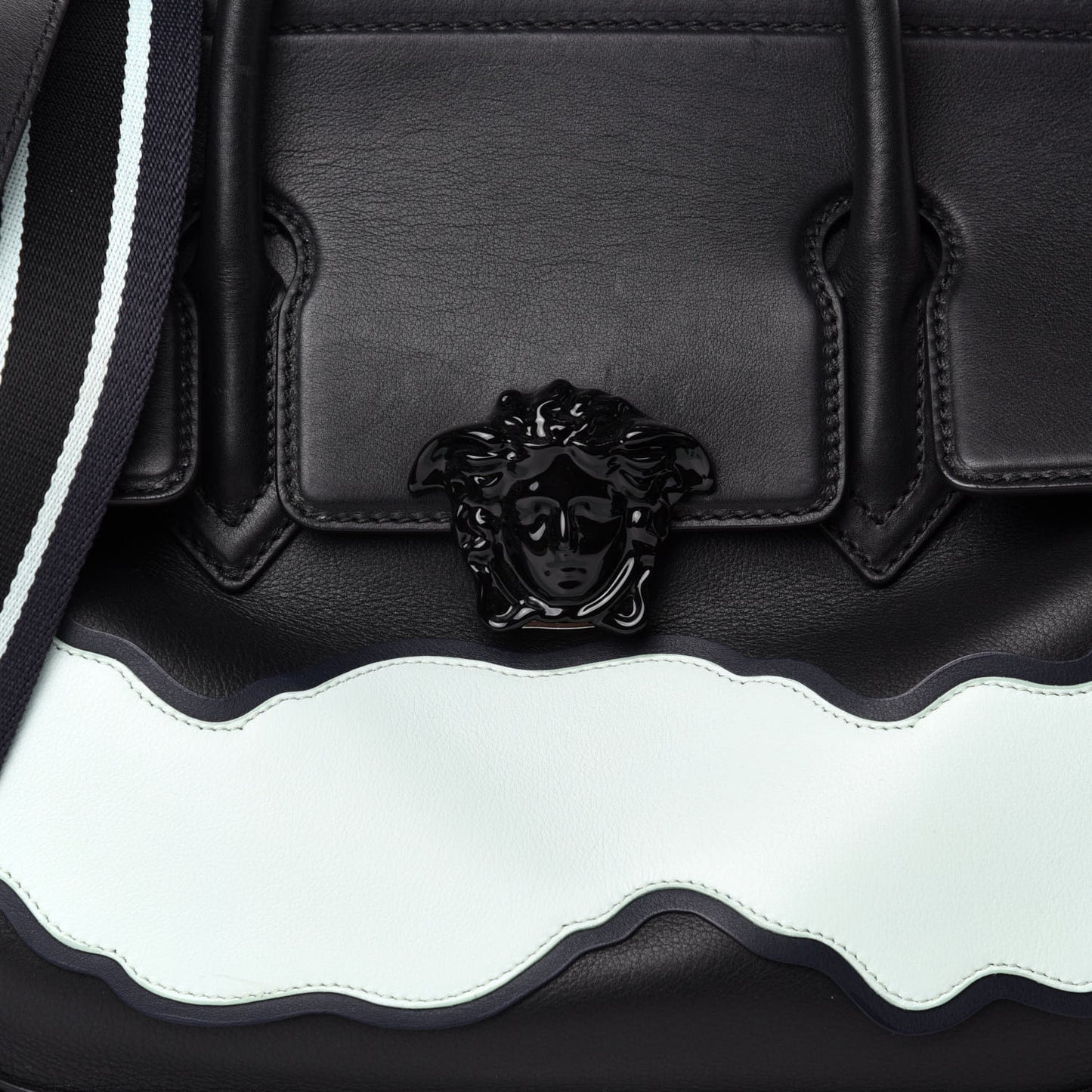 Calfskin Large Palazzo Empire Bag Black Multicolor