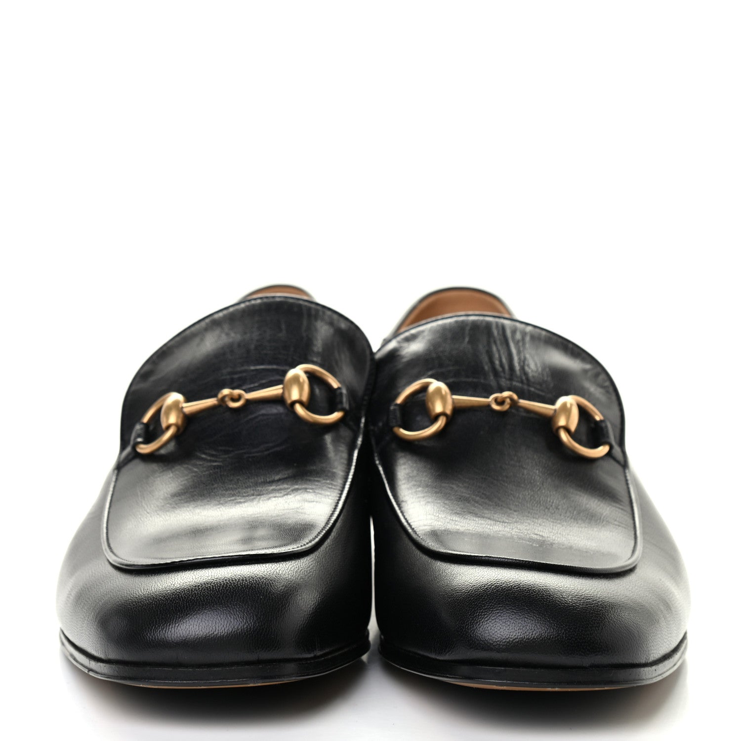Gucci Goatskin Mens Horsebit Loafers 9 Black 2 of 8