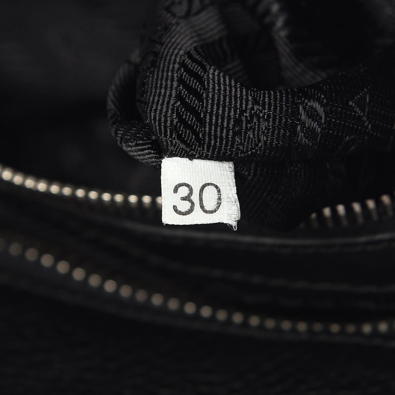 Prada Vitello Daino Print Logo Bowler Black 7 of 15