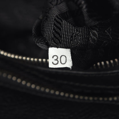 Prada Vitello Daino Print Logo Bowler Black 7 of 15
