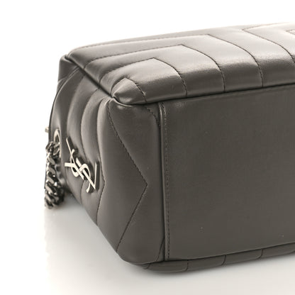 Saint Laurent Calfskin Y Quilted Monogram Small Loulou Bowling Bag Earth 8 of 10