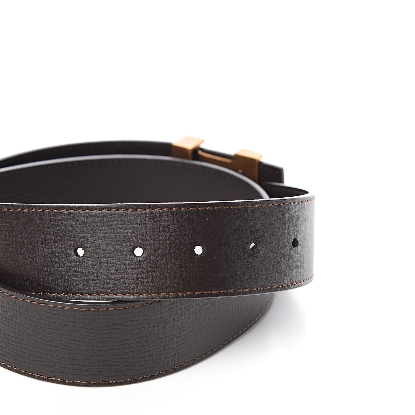 Utah LV Initiales 40mm Belt 85 34 Coffee