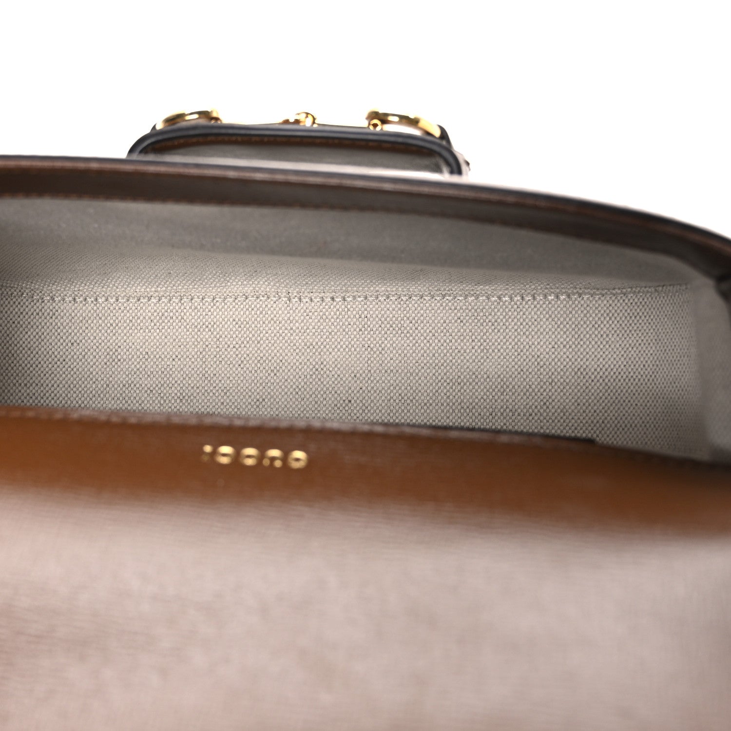 Gucci GG Supreme Monogram Web Mini Horsebit 1955 Shoulder Bag Beige Brown Sugar 5 of 10