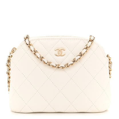 Chanel Caviar Quilted Classic Clutch With Chain White 1 of 10