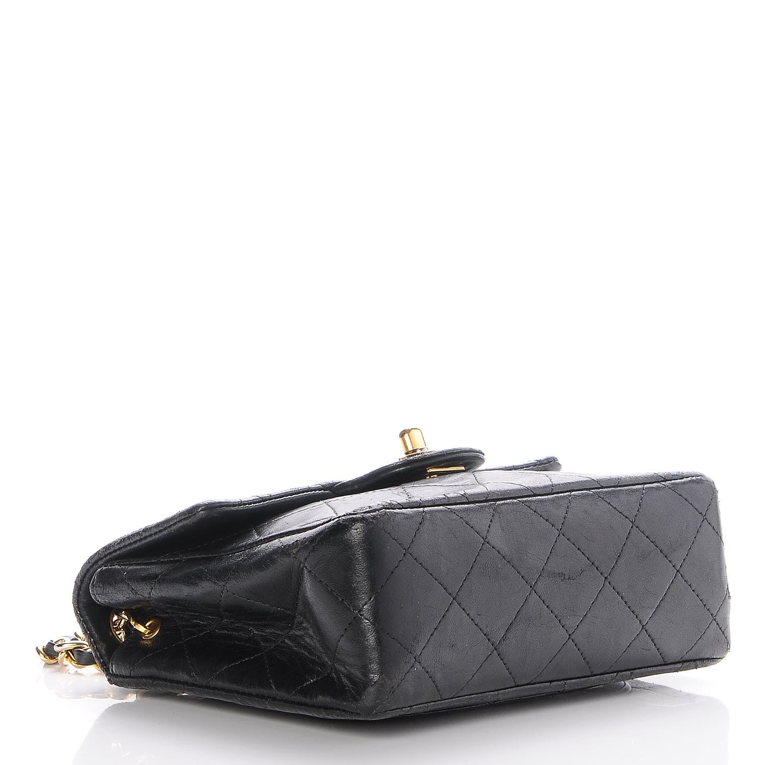 Chanel Lambskin Quilted Mini Square Flap Black 4 of 11