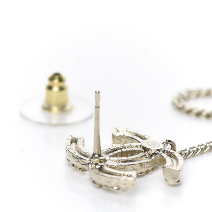 Chanel Crystal CC Cuff Single Earring Gold 4 of 5