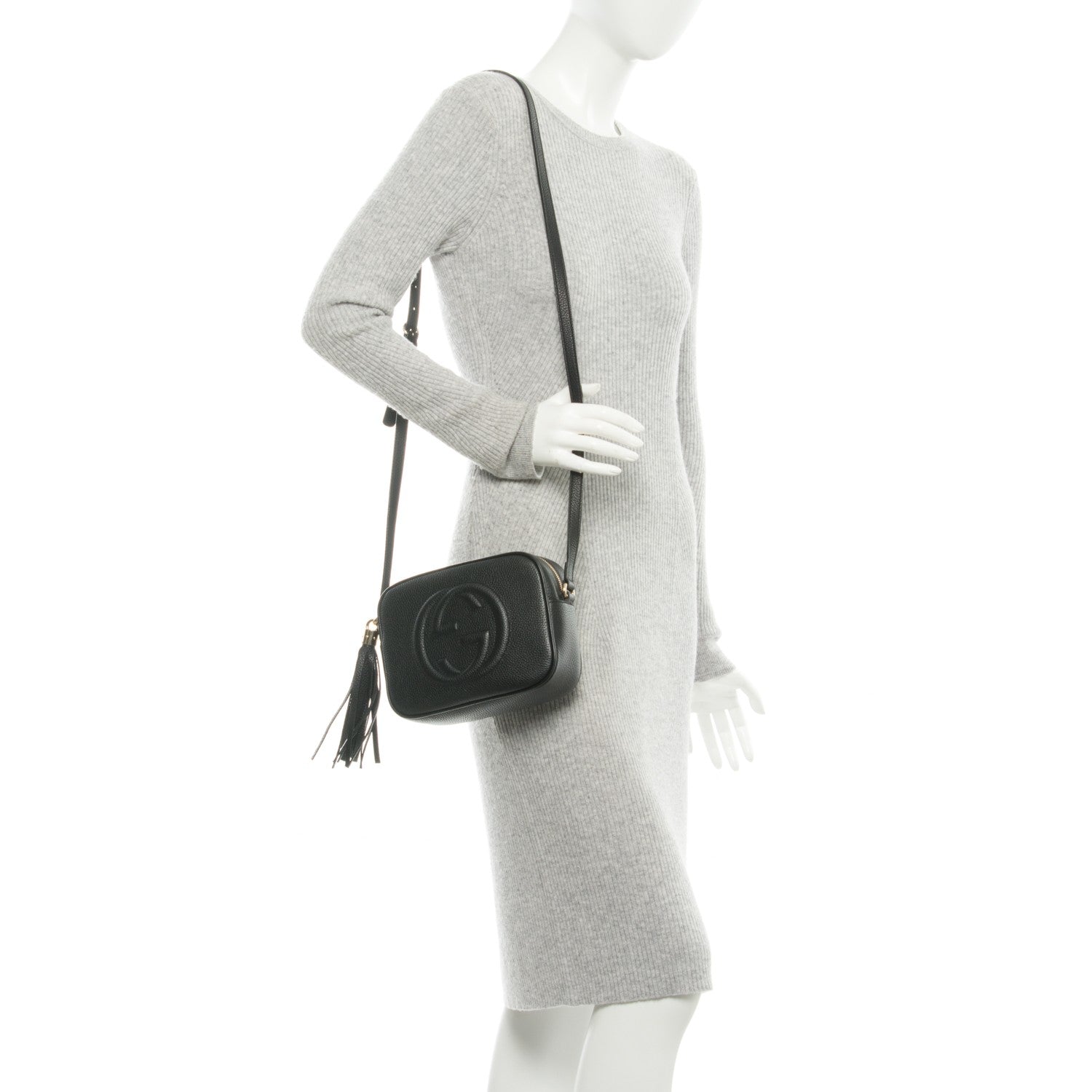 Gucci Pebbled Calfskin Small Soho Disco Bag Black 2 of 7