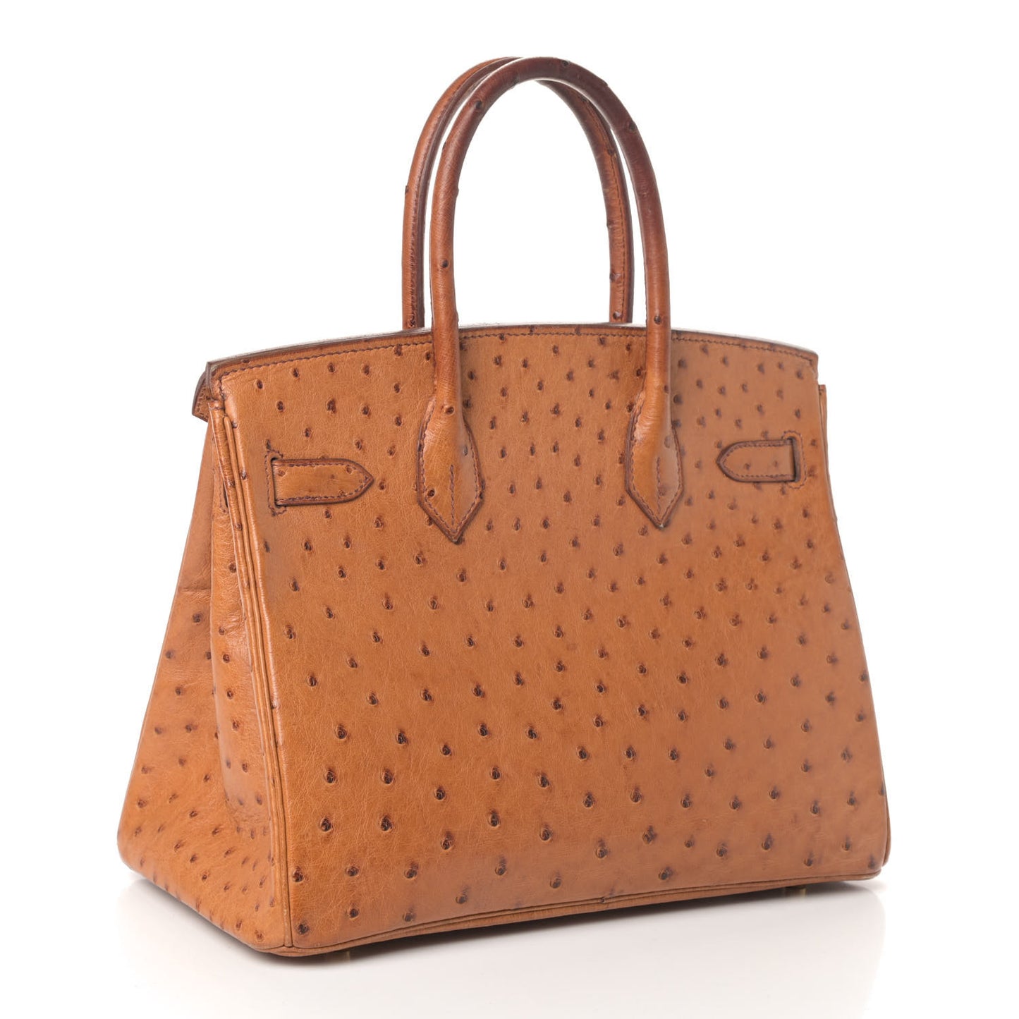 Ostrich Birkin 30 Gold