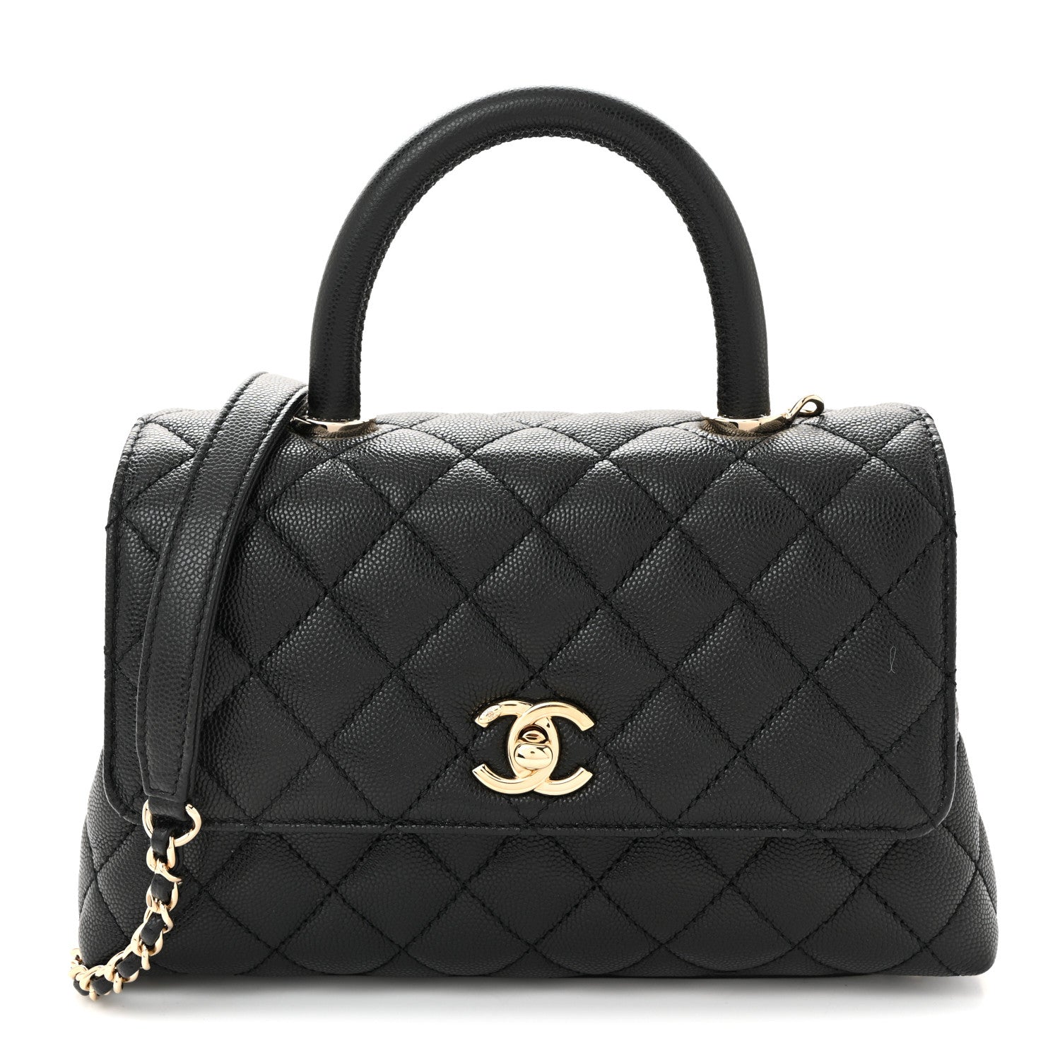 Chanel Caviar Quilted Mini Coco Handle Flap Black 1 of 10