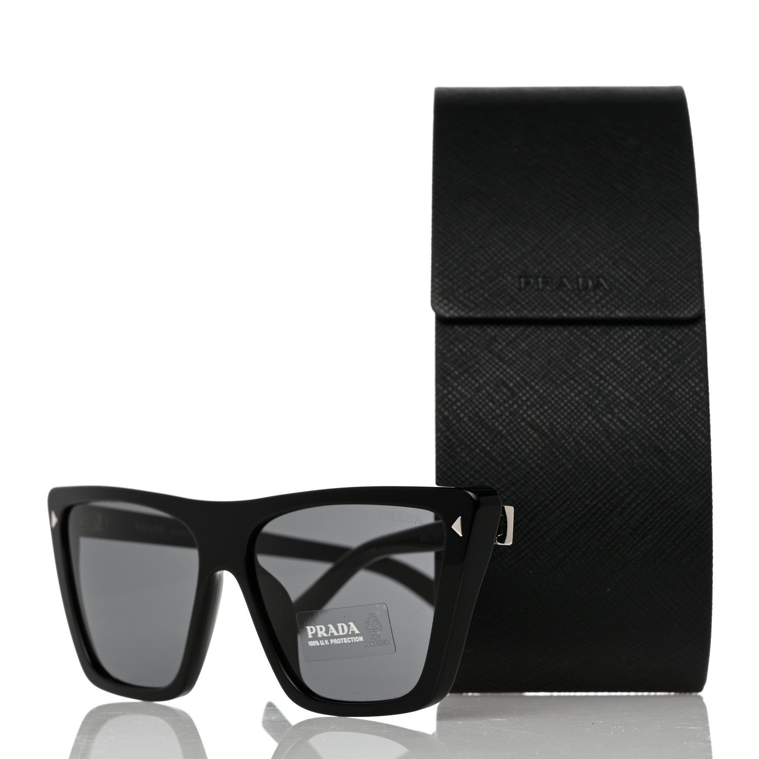 Prada Acetate Sunglasses SPR 21Z Black 8 of 8