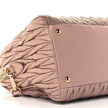 Miu Miu Nappa Matelasse Tote Mughetto 9 of 10