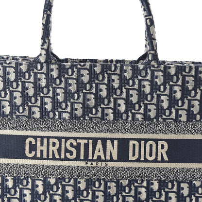 Christian Dior Oblique Medium Book Tote Blue Multicolor 6 of 8
