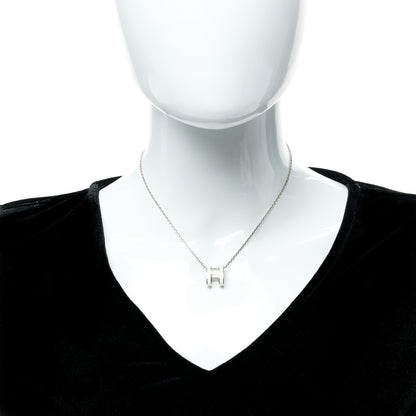 Hermes Palladium Pop H Pendant Necklace White 2 of 6