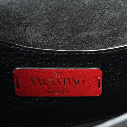 Valentino Garavani Pebbled Calfskin Mini Rockstud Crossbody Bag Black 6 of 9