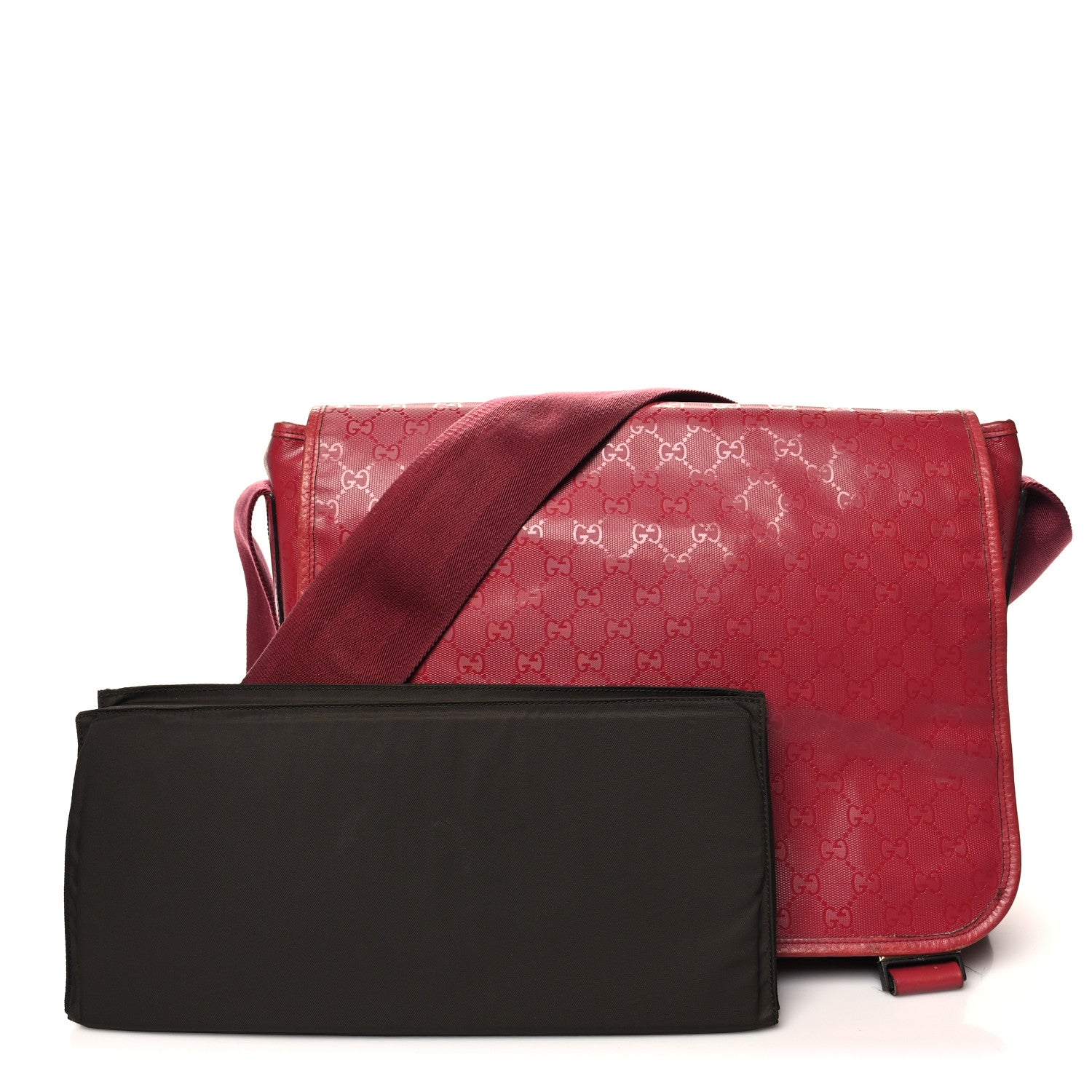 Gucci Imprime Monogram Mamas Diaper Bag Red 3 of 21