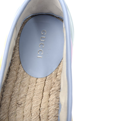 Gucci Nappa Matelasse Diagonal GG Marmont Espadrilles 36 Multicolor Pastel 8 of 11