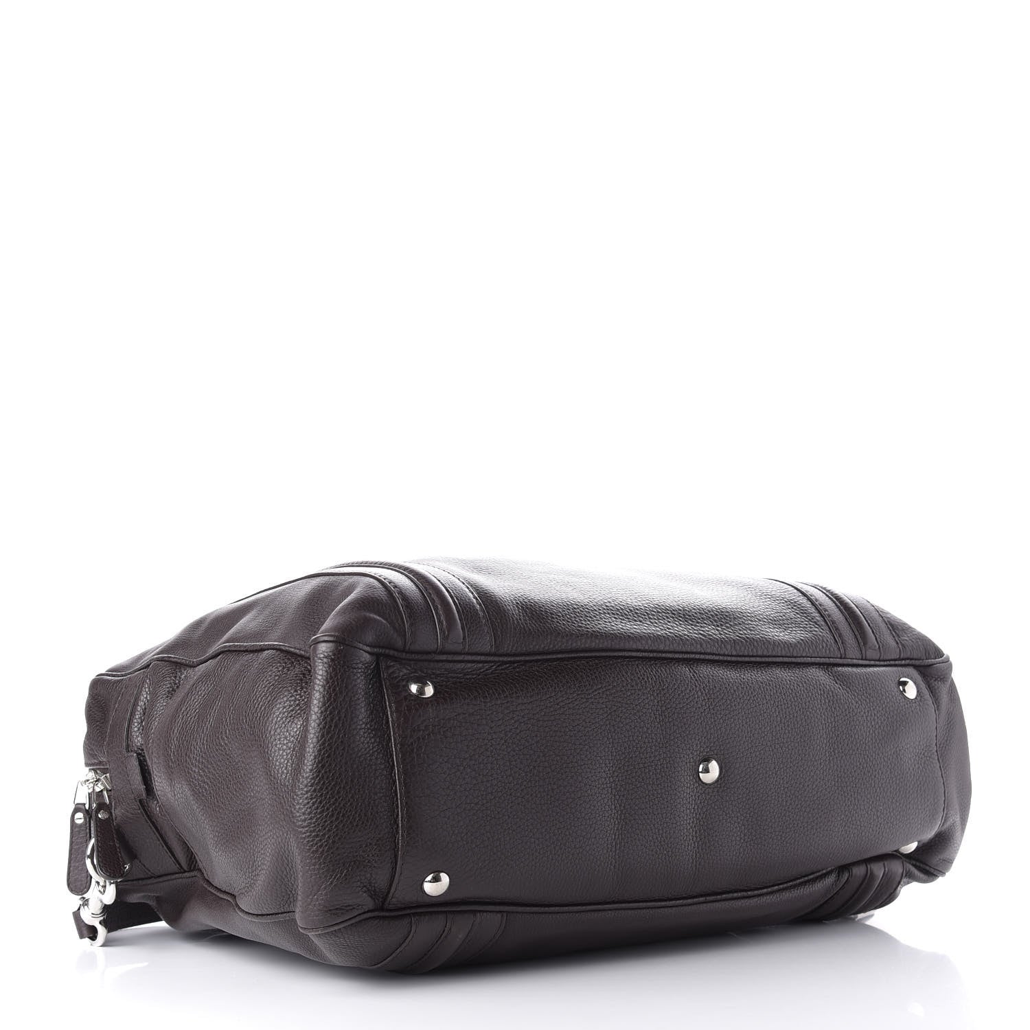 Gucci Calfskin Carry On Duffle Chocolate 3 of 10