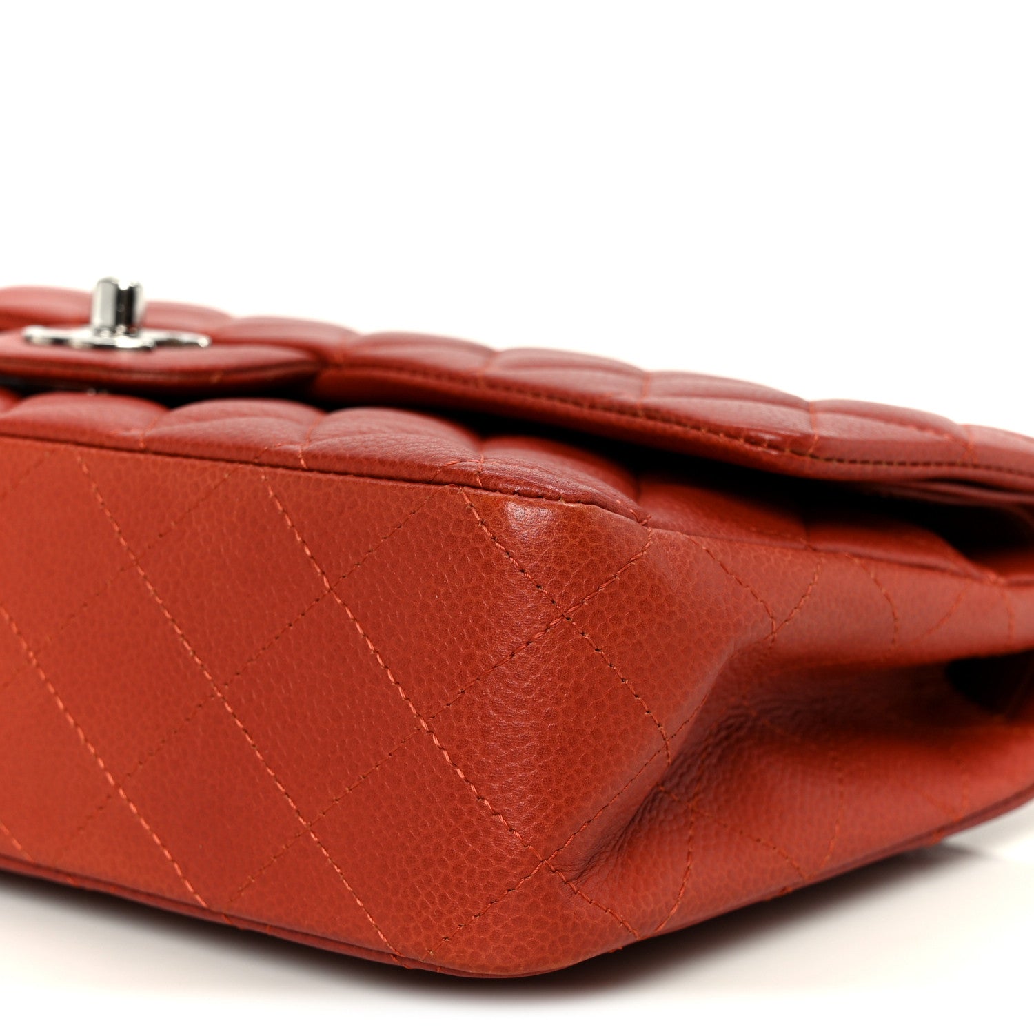 Chanel Caviar Quilted Medium Double Flap Red 11 of 11