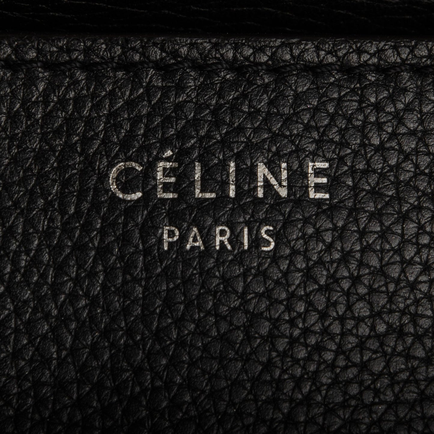 Drummed Calfskin Mini Luggage Black