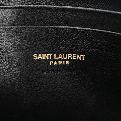 Saint Laurent SAINT LAURENT Grain De Poudre Matelasse Monogram Mini Lou Camera Bag Dark Beige 6 of 12