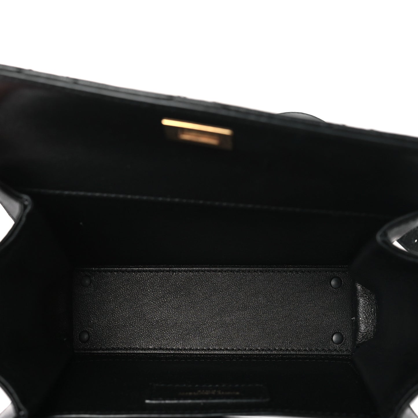 SAINT LAURENT Lambskin Quilted Mini Square Crossbody Black