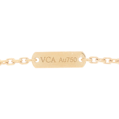 Van Cleef & Arpels 18K Yellow Gold Mother of Pearl Vintage Alhambra Pendant Necklace 5 of 6