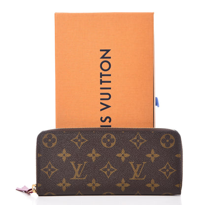 Louis Vuitton Monogram Clemence Wallet Fuchsia 7 of 7