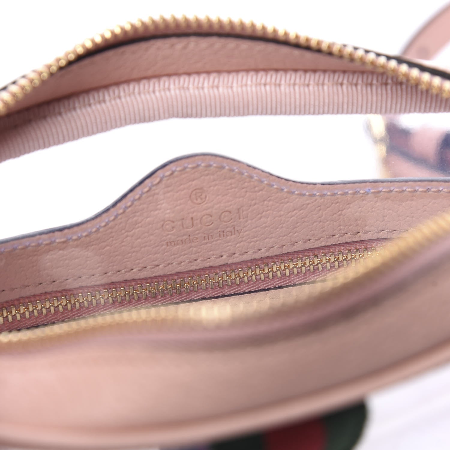 Gucci Vinyl Web Mini Ophidia Transparent Shoulder Bag Perfect Pink 5 of 10