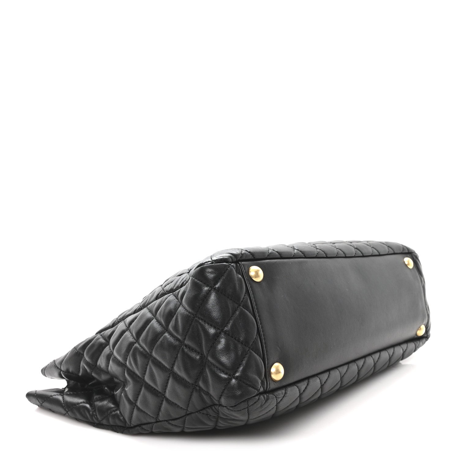 Chanel Lambskin Quilted Large Tote Black 4 of 10