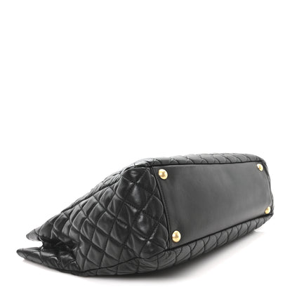 Chanel Lambskin Quilted Large Tote Black 4 of 10