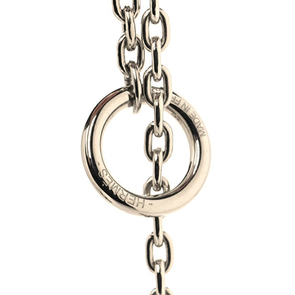 Hermes Vulcanium Chaine d'Ancre Necklace Silver Brun 5 of 6