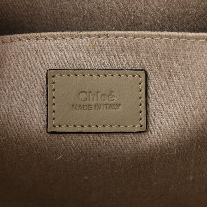 Chloe Cotton Medium Woody Ribbon Tote Slate Green 6 of 10