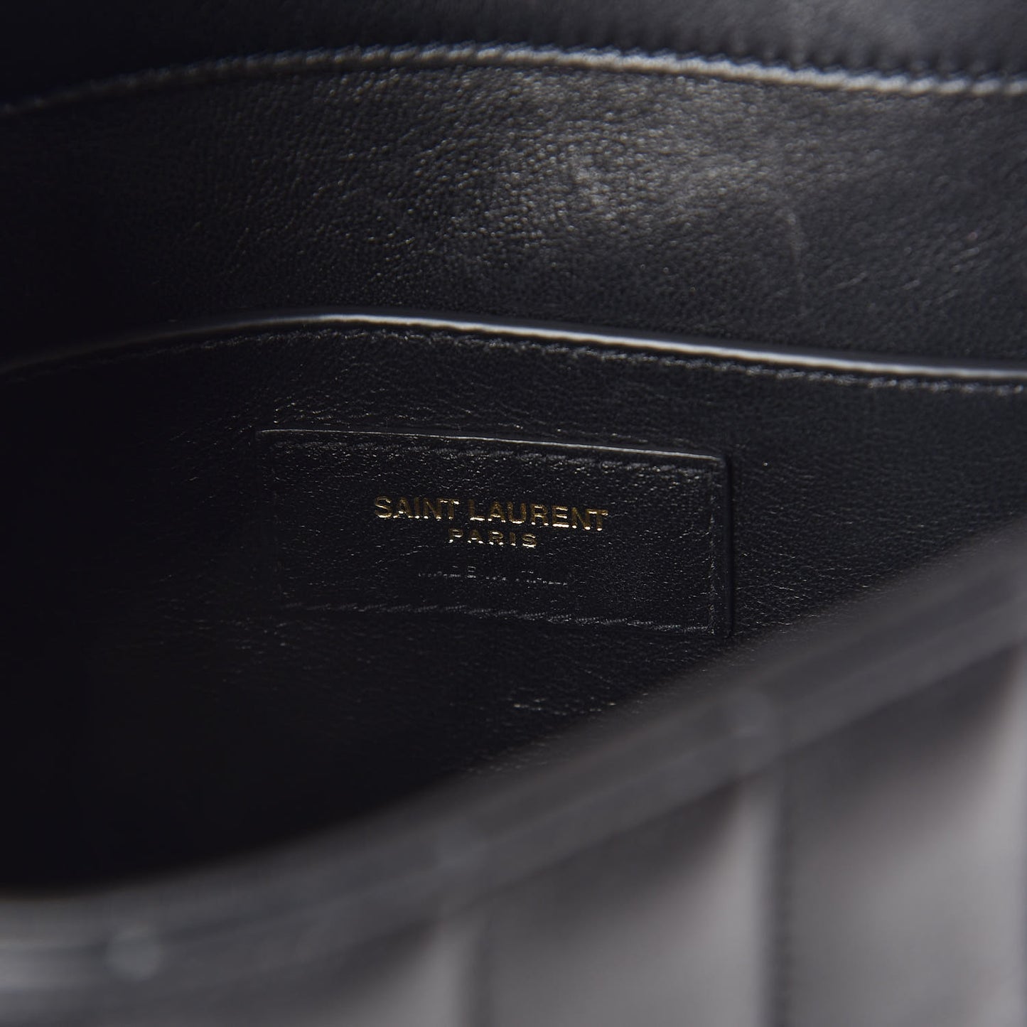 Lambskin Matelasse Monogram Medium Vicky Chain Bag Black