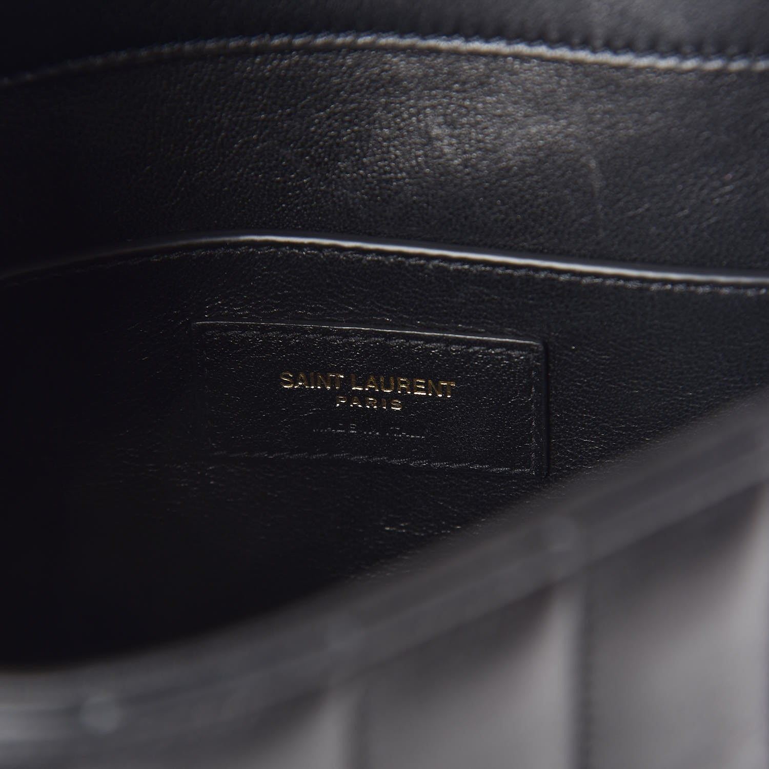 Saint Laurent Lambskin Matelasse Monogram Medium Vicky Chain Bag Black 6 of 8