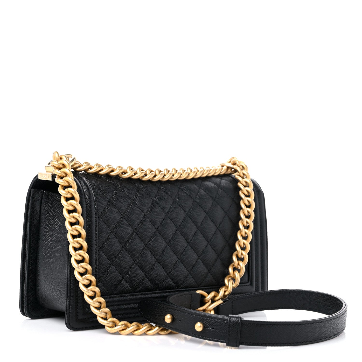 Chanel Caviar Quilted Medium Boy Flap Black 3 of 10