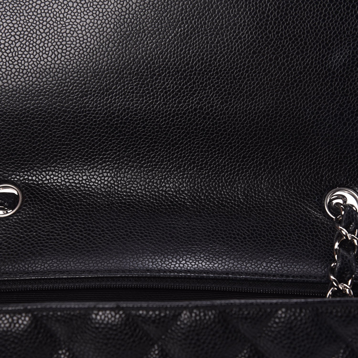 Chanel Caviar Quilted Jumbo Single Flap Black 12 of 17